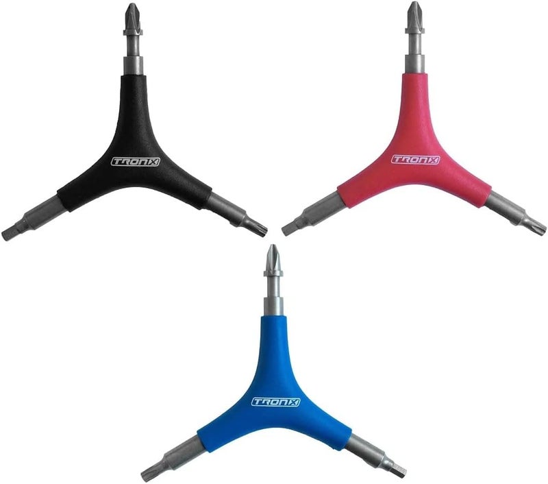 TronX Multi Pro Inline Roller Hockey Skate Tool - Rotate Wheels, Bearing Pusher and Extractor, Unscrew Helmets, Designed in USA - Image 2